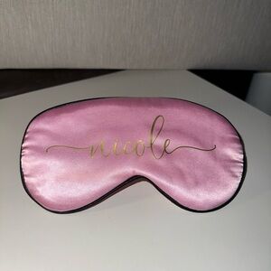 Pink Satin Sleep Mask - Nicole